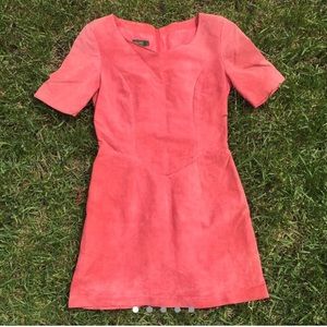 Vintage Pink Danier Suede Dress